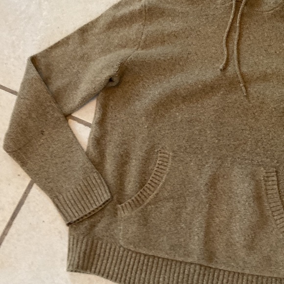 Gently-used Old Navy Dark Sand hooded kangaroo pocket sweater - Picture 2 of 8